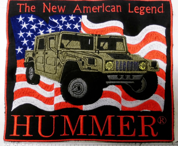 Aufnäher Hummer Auto USA Patch Militärfahrzeug Kriegsfahrzeuge Jeep Application Fahrzeug Amerika