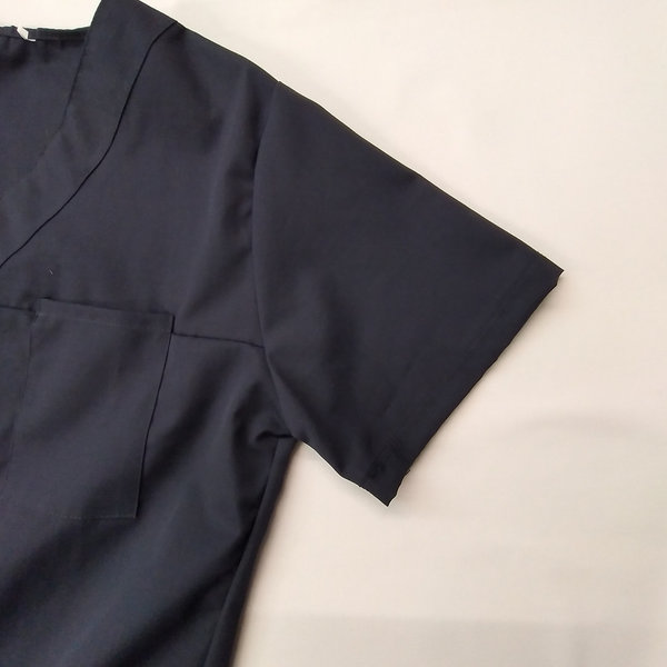 Kasack marineblau Schwesternkittel Kittel Schlupfkasack aus Mischgewebe Pflegerleicht