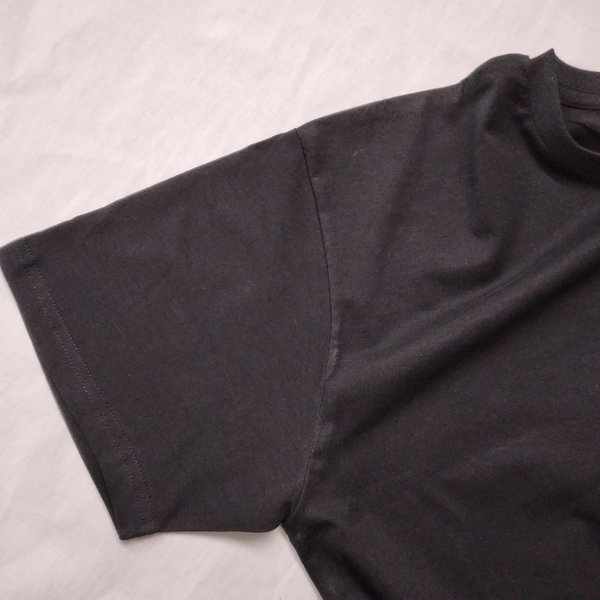 Arbeitsshirt T-Shirt schwarz mit Dachdecker Emblem Dach Logo Zeichen Dacharbeiter Shirt schwarz