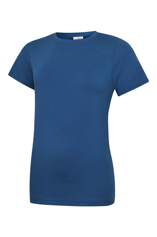 Damen Rundhals T-Shirt Cotton Damenshirt Online Top Angebot Crew Neck Freizeitkleidung