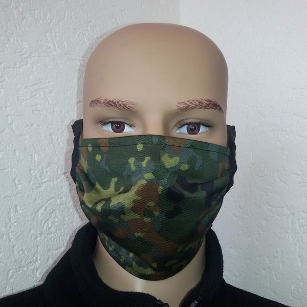 Mundschutz Maske Mask Bundeswehr Moleskin Nasenschutz Alltagsmaske online kaufen Flecktarn Farbe TOP