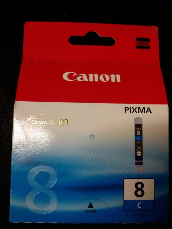 Druckerpatrone Canon CLI 8 Cyan Patrone Ink Cartridge Tintenstrahldrucker Tinte Online Bestellen