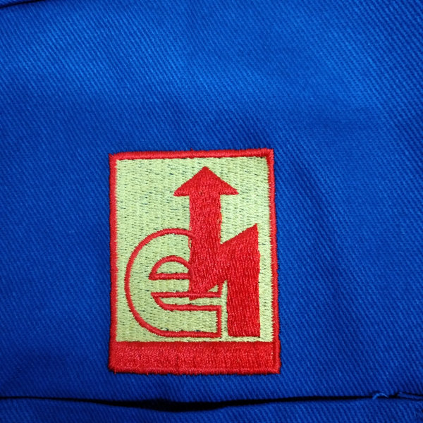 Arbeitskittel Kittel Elektriker Emblem Logo gestickt Berufsmantel mantel Lange Größe