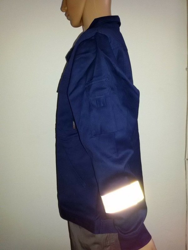 Arbeitsjacke blau mit Reflektoren von 3M Bundjacke Berufsbekleidung Arbeitsbekleidung Kaufen Navy