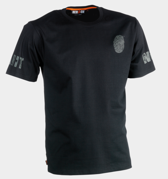 T-Shirt Pagasus Bedruckt schwarzes Marken T-Shirt mit dem Fingerabdruck Hobby Shirt Freizeitshirt