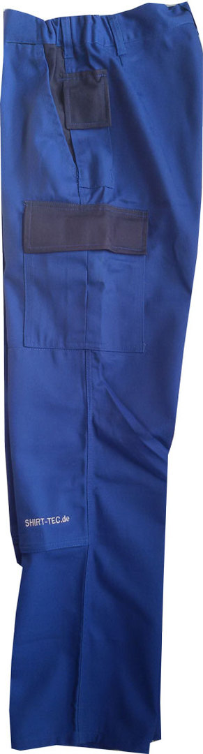 Arbeitshose royalblau marineblau Handwerkerhosen Bundhose mit Kniepolstertaschen Normalgrößen