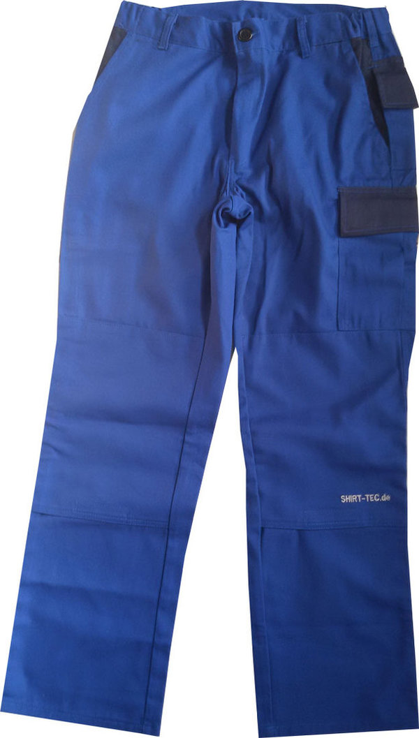 Arbeitshose royalblau marineblau Handwerkerhosen Bundhose mit Kniepolstertaschen Normalgrößen
