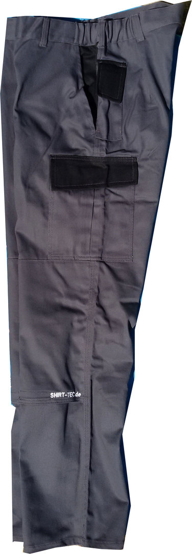Arbeitshose grau schwarz Auto KFZ Mechaniker Bundhosen Hosen Handwerkerhosen mit Kniepolstertaschen