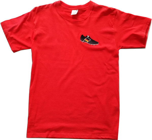 T-Shirt mit Fußballschuh gestaltet online kaufen günstig Fanshirt Fußballverein Schuh