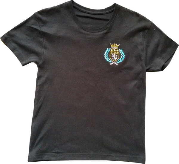 Damen T-Shirt schwarz Größe M Shirt Krone Löwe Motiv online gestalten lassen kaufen Girls Mama
