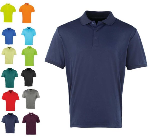 Herren Polo Shirt Coolchecker Polyester Premier Men`s Coolchecker® Piqué Polo Slim Fit Arbeitsshirt
