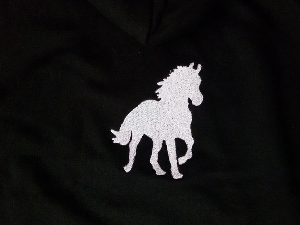 Hoody Kapuzensweatshirt mit Pferd Größe M Kapuzenpullover