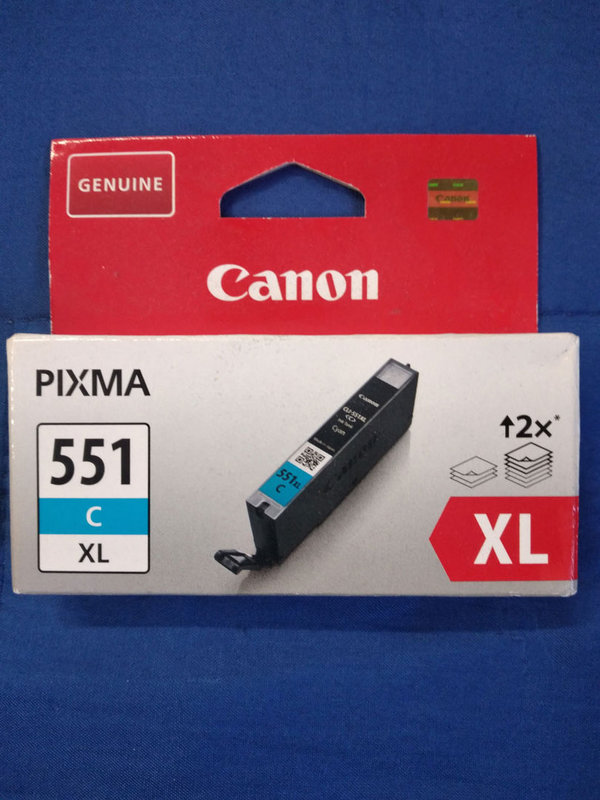 Druckerpatrone Original Canon CLI-551xl Cyan Tintenpatrone Tinte für Pixma IP Drucker Online kaufen