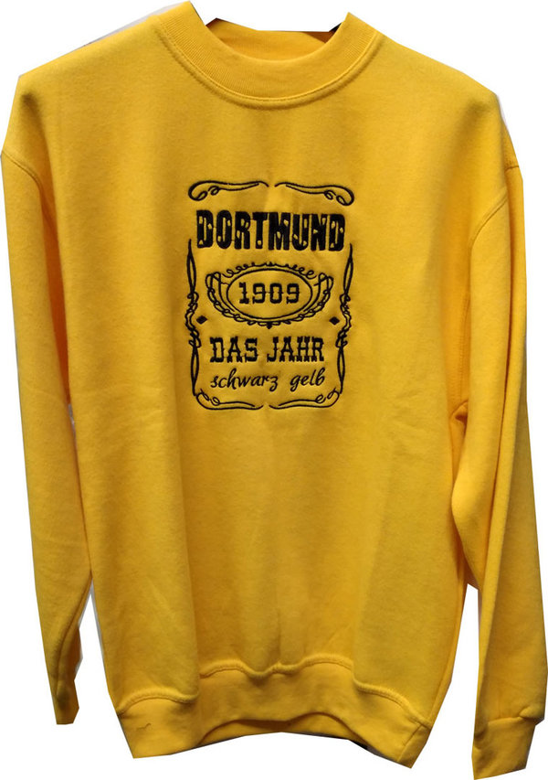 Sweatshirt Dortmund schwarz gelb Größe 152 cm