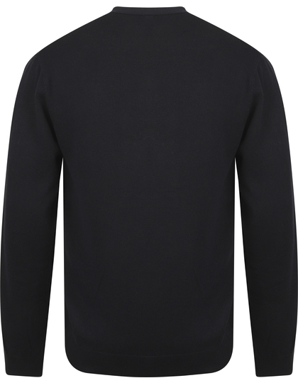 Herren V-Neck Cardigan schwarz Strickware Elegante Pullover Mode für stilsichere Männer Online