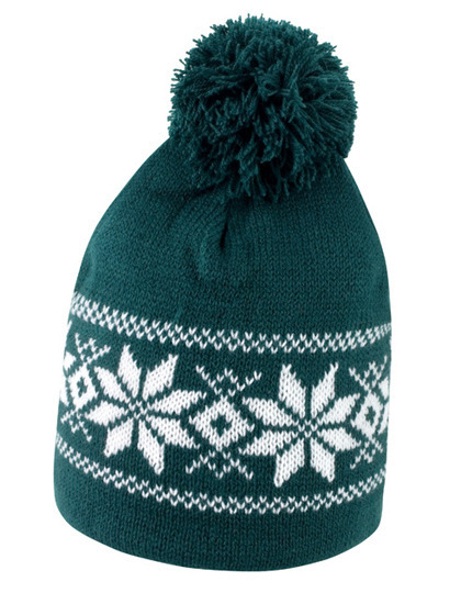 Fair Isle Knitted Hat Winterstrickmütze