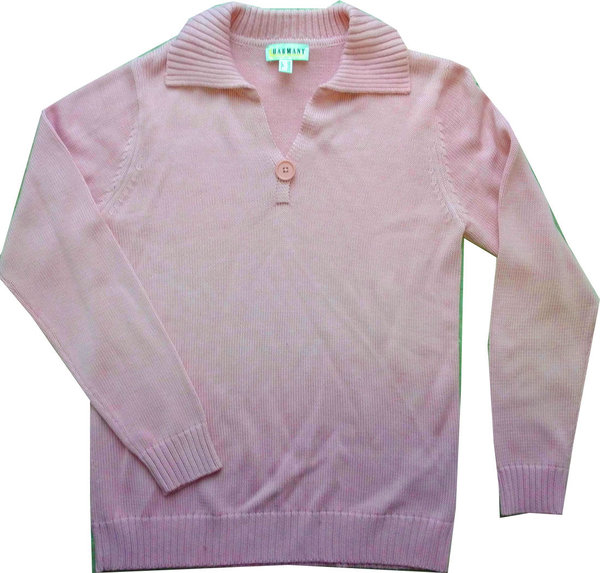 Größe 38 Damen Pullover großer V Ausschnitt rosa Pulli Sweatshirt Damenoberbekleidung Frauen