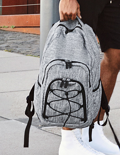 Outdoor Backpack Rucksack mit Brustgurt mit Klick Verschluss bags2GO Tasche grau Wanderrucksack