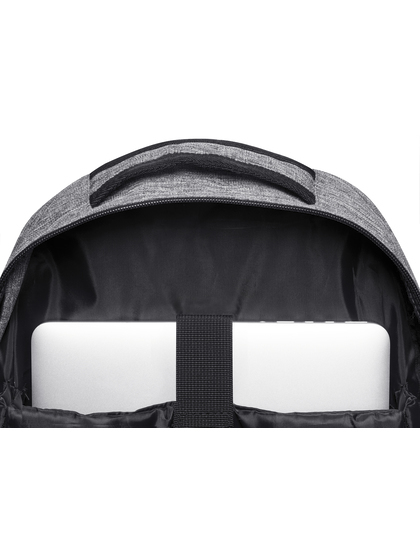 Outdoor Backpack Rucksack mit Brustgurt mit Klick Verschluss bags2GO Tasche grau Wanderrucksack