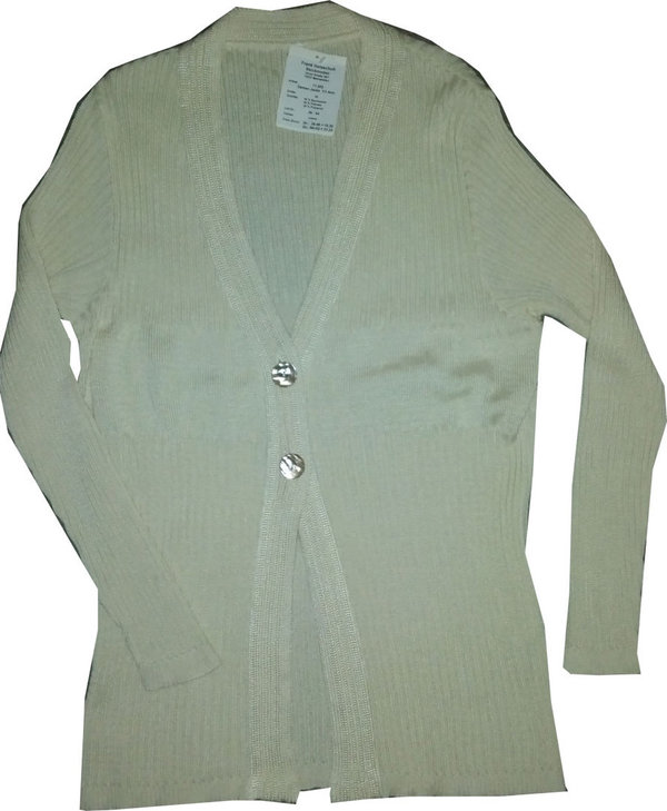 Größe 38 Damen Jacke beige Creme Damenbekleidung Restposten Einzelstück Strickjacke Herbstjacke groß
