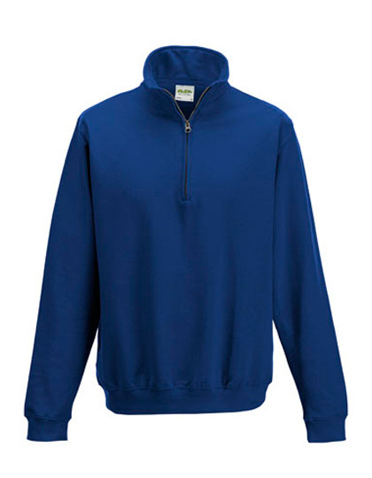 Sophomore 1/4 Zip Sweat Pulli mit halbem Reißverschluss und Kragen Arbeitspulli Sweater Sweatshirt