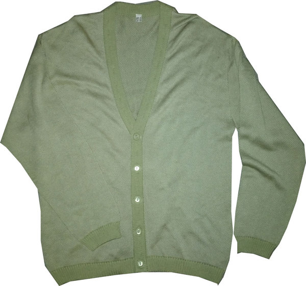 Größe 50 V Herren Strickjacke online kaufen schlichte Jacke hochwertig super Knopfleiste Kleidung