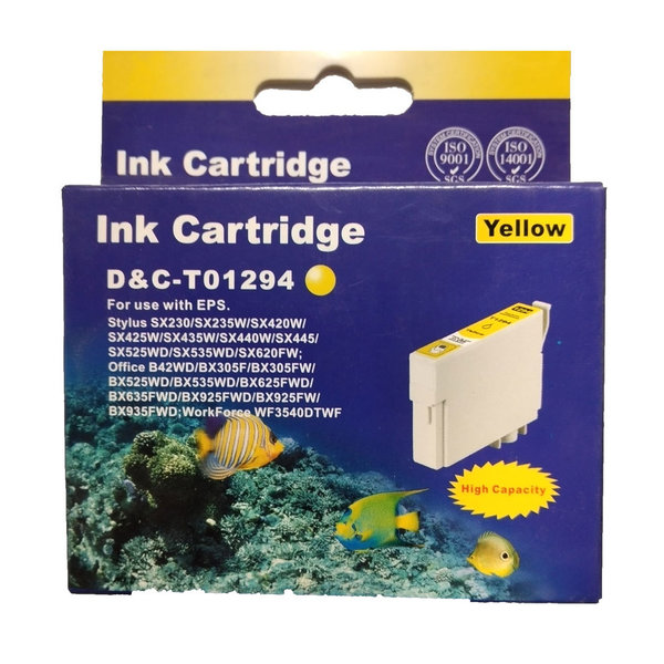 Druckerpatrone ersetz Epson T01294 Yellow Tintenpatrone Für Stylus Office Tintenstrahldrucker