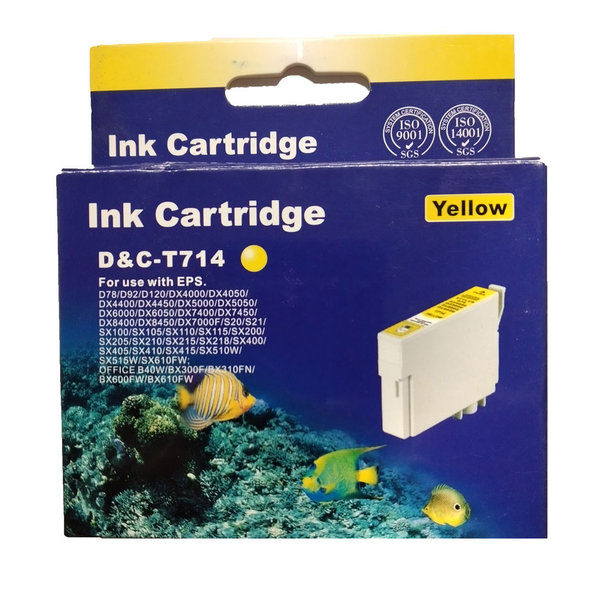 Druckerpatrone ersetz Epson 714 T0714 Yellow Tintenpatrone Für Stylus Office Tintenstrahldrucker