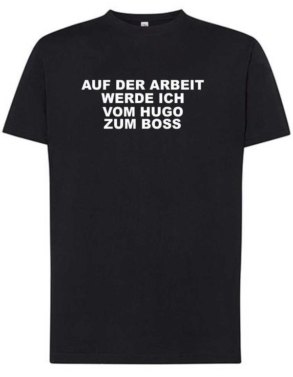 Casual schwarz Bedruckt VOM HUGO ZUM BOSS Arbeitsshirt Herren Shirt Geburtstagsgeschenk kaufen