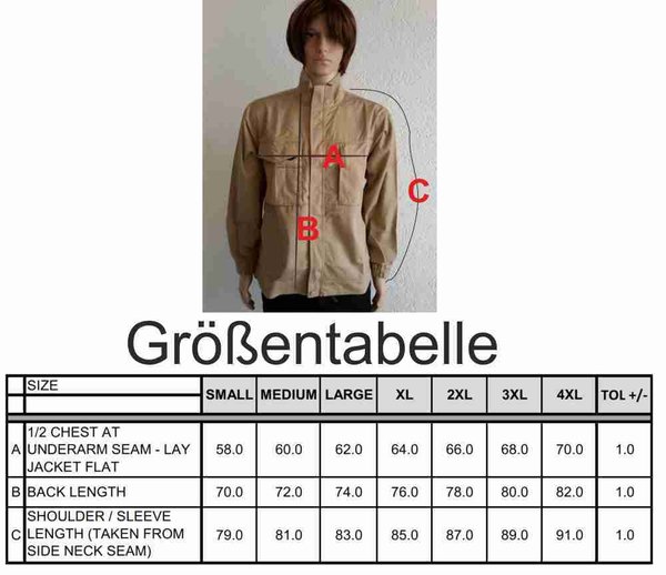 Arbeitsjacke khaki mit Schreiner Logo Tischler Bekleidung Berufsjacke Bundjacke Übergangsjacke