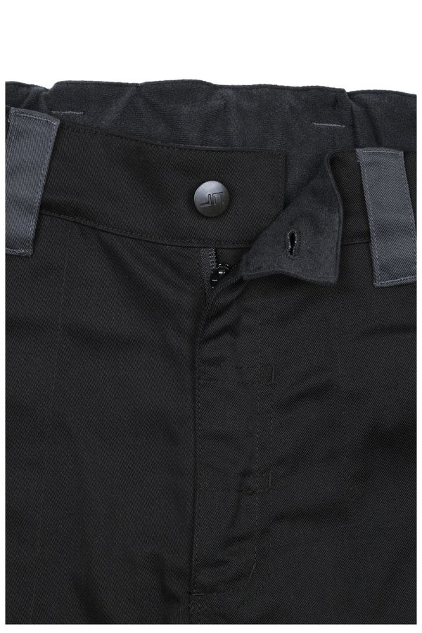 Arbeitshosen Berufshosen schwarz carbon Hose mit Kniepolstertaschen & diverse Werkzeugtaschen