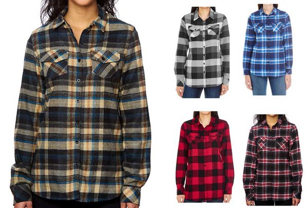 Damen Flanellhemd Holzfällerhemd Kariert Arbeitshemd Freizeithemd für Frauen Hemd Online bestellen
