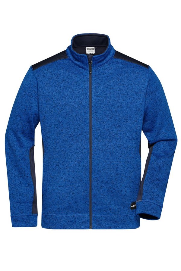 Men's Knitted Workwear Fleece Jacket STRONG Strick Fleece Softshell Jacke Handwerker Übergangsjacke