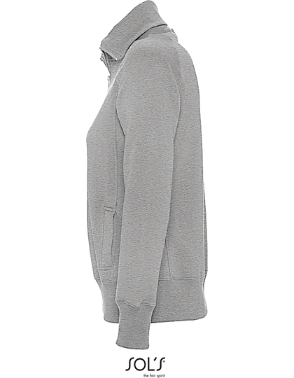 Damen Sweatshirt Sweatjacke Jacke mit Stehkragen Arbeitspullover Pullover Berufskleidung Kleidung