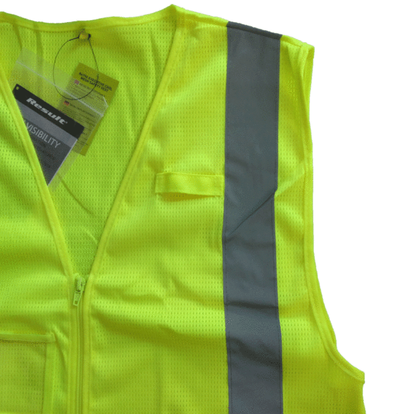 Warnschutzkleidung Atmungsaktiv Weste leuchtet Sicherheitsweste mit Taschen Reißverschluss