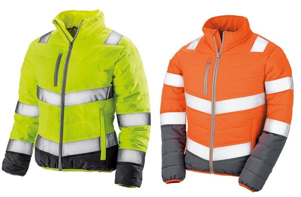 Damen Warnschutzjacke Leichte Jacke Arbeitsjacke Warnschutzkleidung Baustellenjacke Bundjacke