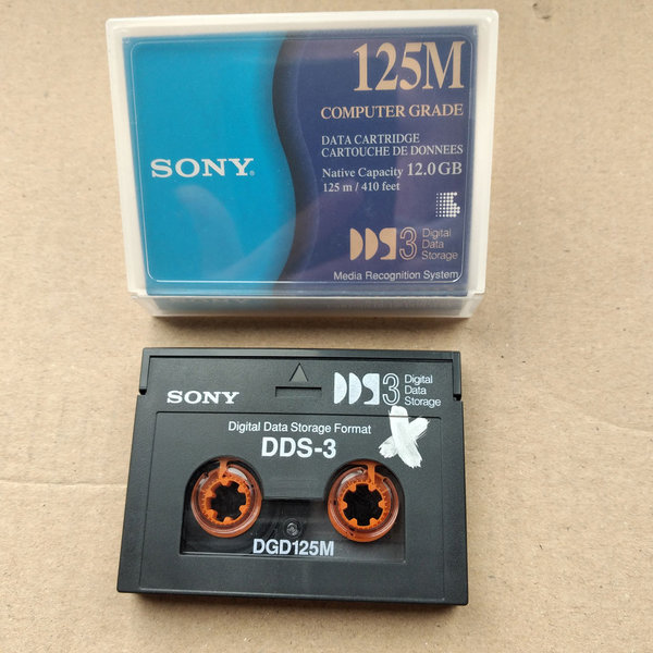 Sony Data Cartridge 125M DDS-3 drives with 12,0GB Kassette Gebraucht