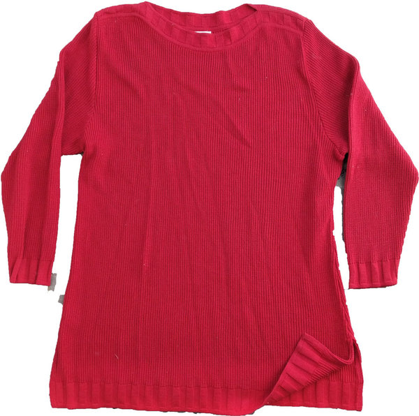 Größe 2XL hochwertiger neue Damen Pullover mit Strickbündchen Rundhals exklusiv gestrickt Damenmode