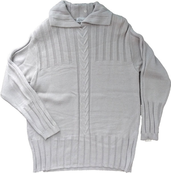 Größe M Pullover mit Polokragen Strickpullover und Reißverschluss Damenbekleidung Modekollektion