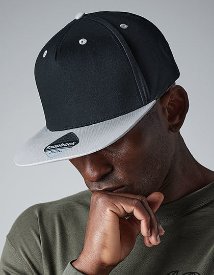 Snapback Cap Basketball Kappe Mütze schwarz grau Kopfbedeckung