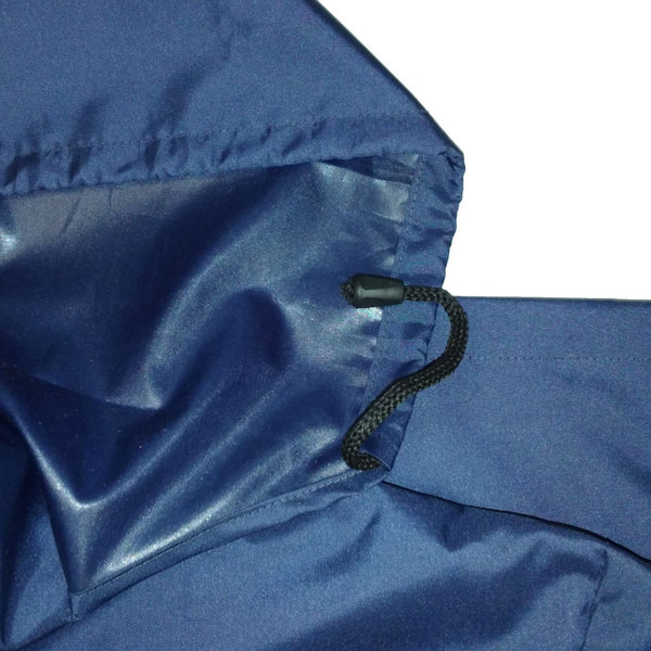 Regenjacke Unisex marineblau Jacke mit Kapuze Wasserdicht Regenschutz winddicht Atmungsaktiv