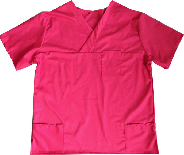 Tunic colored pink slip-on tunic for elderly care work clothing practice clothing doctor's office
