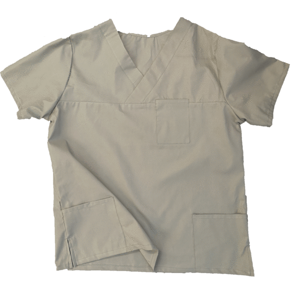Kasack Schlupfkasack hell olivgrün Größe XL Unisex Praxisbekleidung Krankenschwester Kittel
