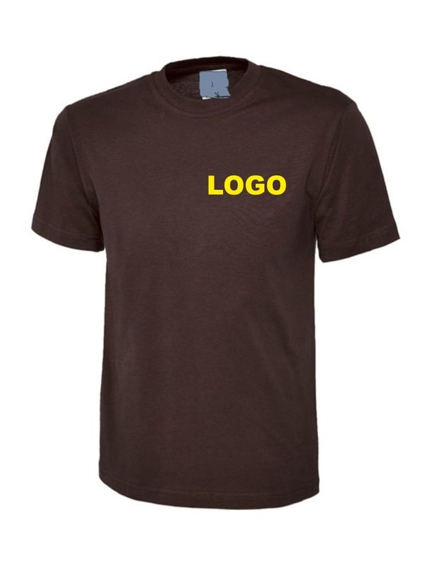 Arbeitsshirt T Shirt besticken mit Firmenlogo, Vereinslogo & Namenstickerei