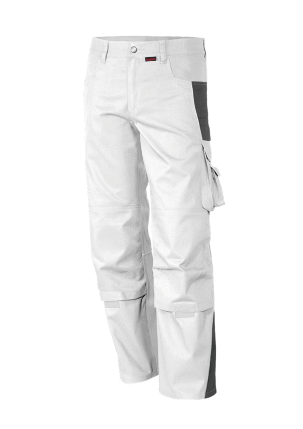 Malerhose Arbeitshose weiß grau Bundhose Berufsbekleidung Hose Berufshose Stuckateur Schlanke Größen
