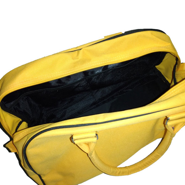 Unisex Retro Bowling Tasche in gelb,