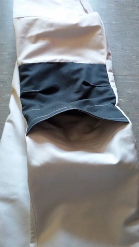 Spodnie robocze do pasa malarskie, dla gipsiarzy biało-szare spodnie na każdą budowę