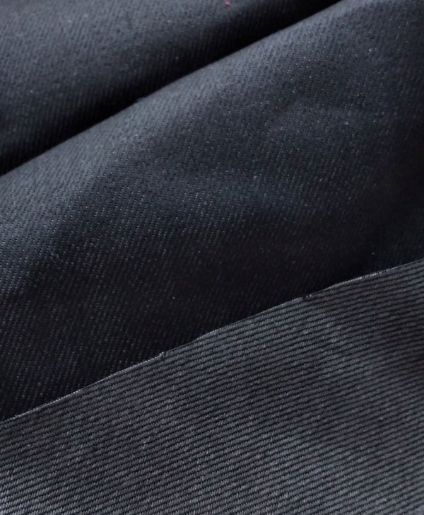 Jeansstoff schwarz leicht glänzend Stoff Jeans Baumwollstoff Meterware