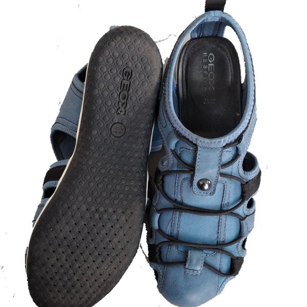 Damen Schuche Sandalen von GEOX respira Trekkingsandalen Gr. 38 blau