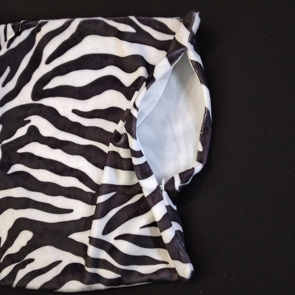 Kopfkissen Bezug Zebra Muster Bezug 38×38 cm dekokissen schwarz weiß Zebrastreifen